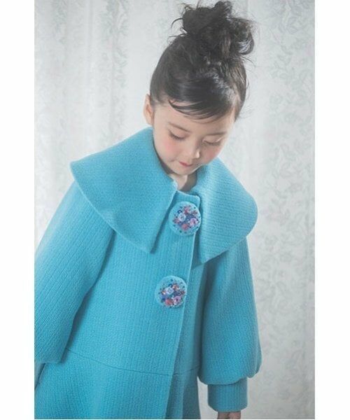 mezzo piano / メゾピアノ その他アウター | ビッグカラーフレアコート　ボタンブローチつき | 詳細4