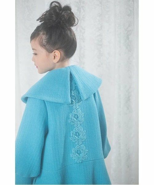 mezzo piano / メゾピアノ その他アウター | ビッグカラーフレアコート　ボタンブローチつき | 詳細5