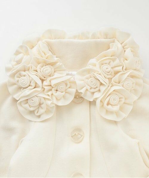 mezzo piano / メゾピアノ その他アウター | お花モチーフ付　バルーンコート | 詳細2