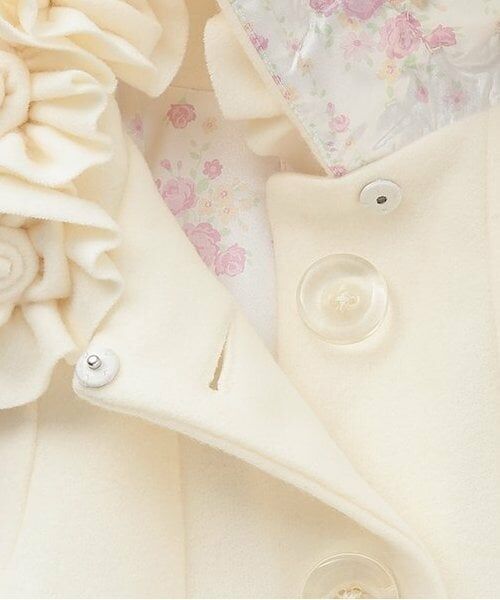 mezzo piano / メゾピアノ その他アウター | お花モチーフ付　バルーンコート | 詳細3