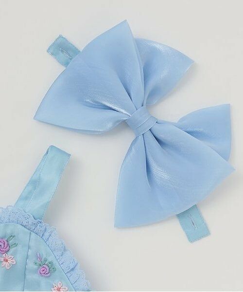 mezzo piano / メゾピアノ ミニ丈・ひざ丈ワンピース | ニットボレロ＆花刺繍ワンピース　セット | 詳細10