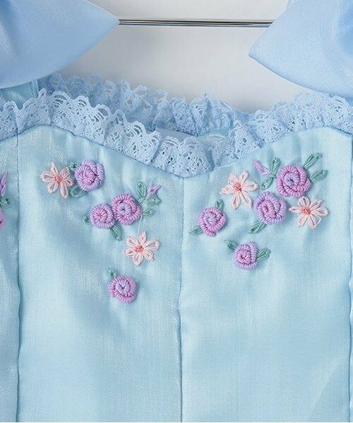 mezzo piano / メゾピアノ ミニ丈・ひざ丈ワンピース | ニットボレロ＆花刺繍ワンピース　セット | 詳細8