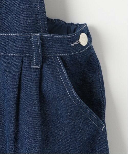 mezzo piano / メゾピアノ サロペット・オールインワン | 裏起毛デニム・コール天　レースアップ　サロペットパンツ | 詳細11