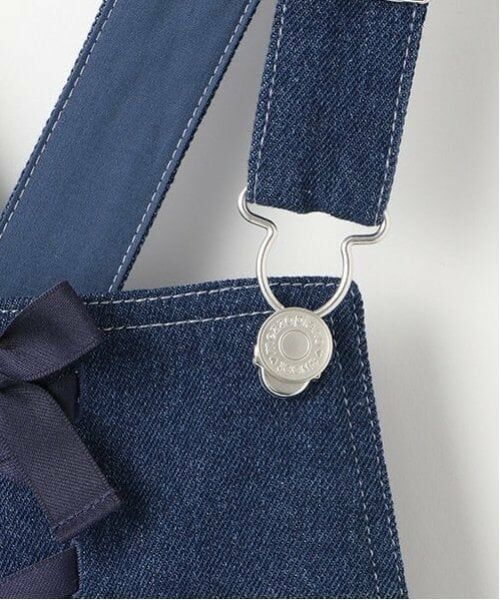 mezzo piano / メゾピアノ サロペット・オールインワン | 裏起毛デニム・コール天　レースアップ　サロペットパンツ | 詳細8