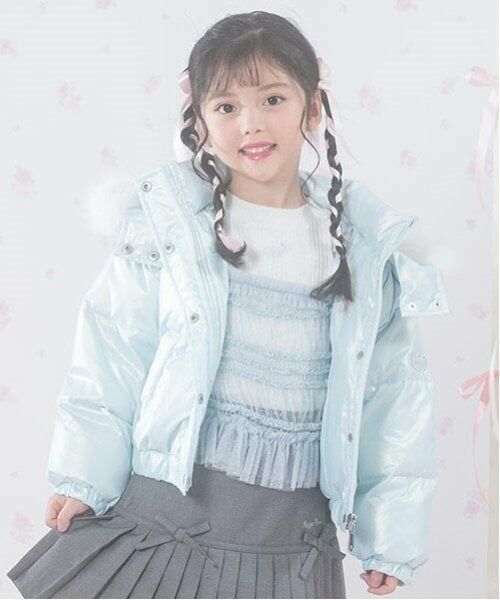 mezzo piano / メゾピアノ ブルゾン | ウォッシャブル　ショートダウン（ミント）