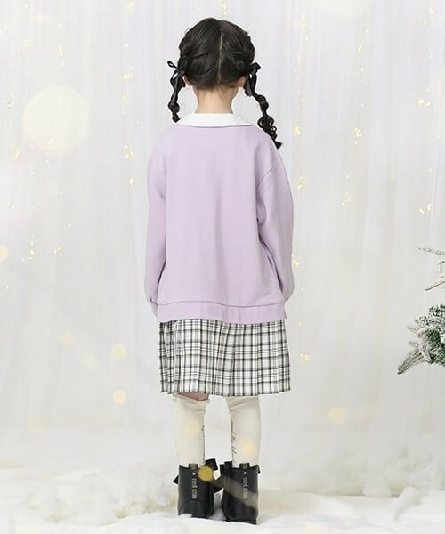 mezzo piano / メゾピアノ ミニ丈・ひざ丈ワンピース | チェックプリーツ　ドッキングワンピース | 詳細17