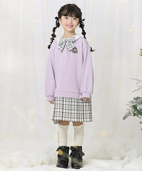 mezzo piano / メゾピアノ ミニ丈・ひざ丈ワンピース | チェックプリーツ　ドッキングワンピース | 詳細19