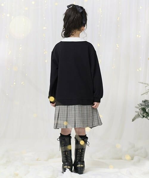 mezzo piano / メゾピアノ ミニ丈・ひざ丈ワンピース | チェックプリーツ　ドッキングワンピース | 詳細21