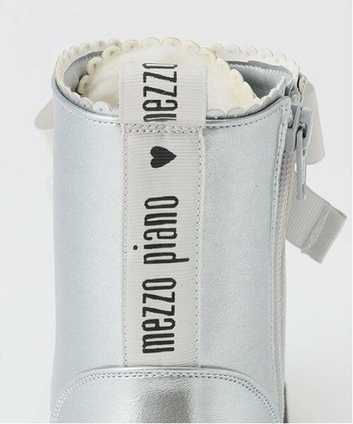 mezzo piano / メゾピアノ ブーツ(ショート丈) | レースアップリボン ブーツ | 詳細12