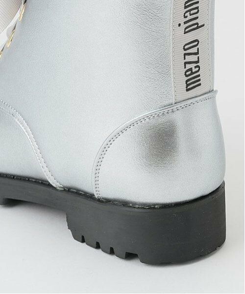 mezzo piano / メゾピアノ ブーツ(ショート丈) | レースアップリボン ブーツ | 詳細13