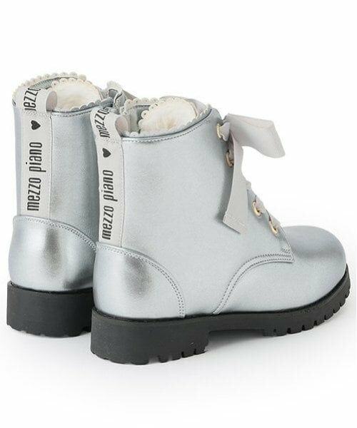 mezzo piano / メゾピアノ ブーツ(ショート丈) | レースアップリボン ブーツ | 詳細7