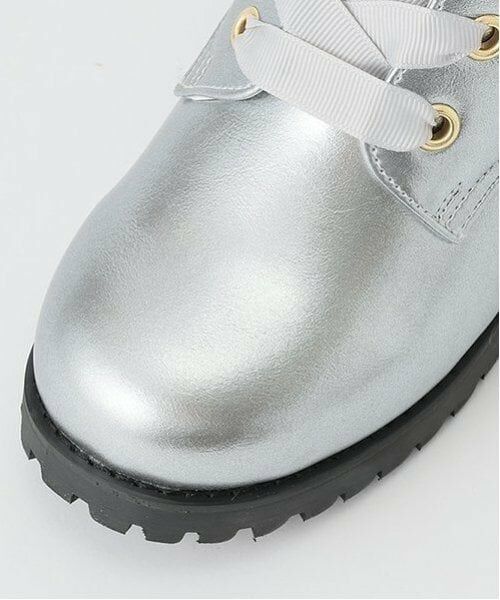 mezzo piano / メゾピアノ ブーツ(ショート丈) | レースアップリボン ブーツ | 詳細9