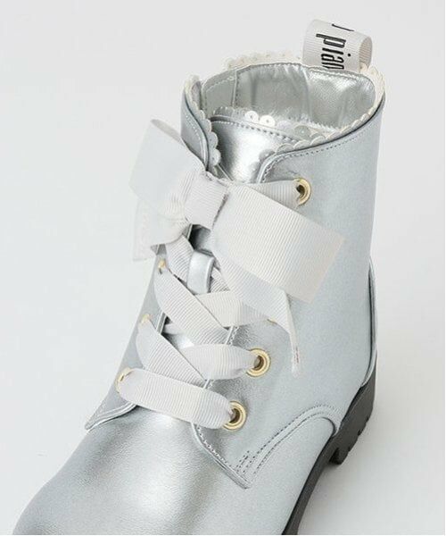 mezzo piano / メゾピアノ ブーツ(ショート丈) | レースアップリボン ブーツ | 詳細10