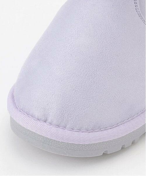 mezzo piano / メゾピアノ ブーツ（ショート丈） | ビジューリボン　ムートン風ブーツ | 詳細15