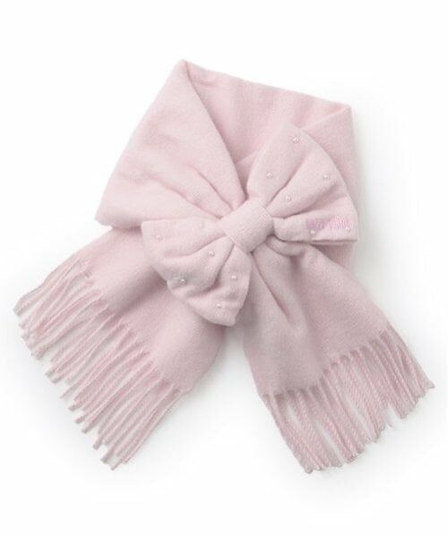 mezzo piano / メゾピアノ マフラー・ショール・スヌード・ストール | リボンモチーフ　ニットマフラー | 詳細9