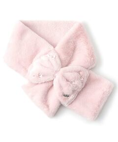 mezzo piano / メゾピアノ マフラー・ショール・スヌード・ストール | リボン　フェイクファー　マフラー