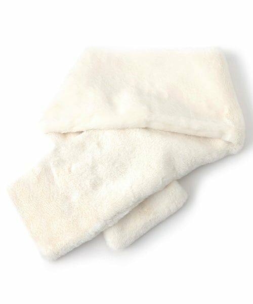 mezzo piano / メゾピアノ マフラー・ショール・スヌード・ストール | リボン　フェイクファー　マフラー | 詳細1