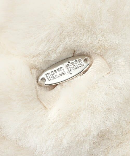 mezzo piano / メゾピアノ マフラー・ショール・スヌード・ストール | リボン　フェイクファー　マフラー | 詳細3