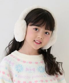 mezzo piano / メゾピアノ ネックウォーマー・イヤーマフ | リボン　フェイクファー　イヤマフ