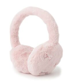 mezzo piano / メゾピアノ ネックウォーマー・イヤーマフ | リボン　フェイクファー　イヤマフ