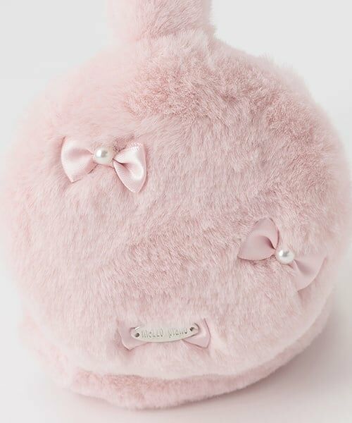 mezzo piano / メゾピアノ ネックウォーマー・イヤーマフ | リボン　フェイクファー　イヤマフ | 詳細2