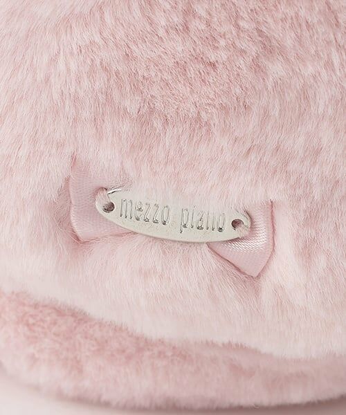 mezzo piano / メゾピアノ ネックウォーマー・イヤーマフ | リボン　フェイクファー　イヤマフ | 詳細3