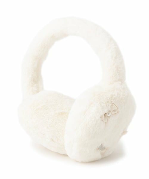 mezzo piano / メゾピアノ ネックウォーマー・イヤーマフ | リボン　フェイクファー　イヤマフ | 詳細6