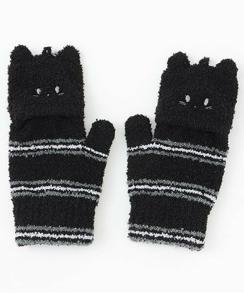 mezzo piano / メゾピアノ 手袋 | アニマルフェイス　マシュマロ手袋 | 詳細1