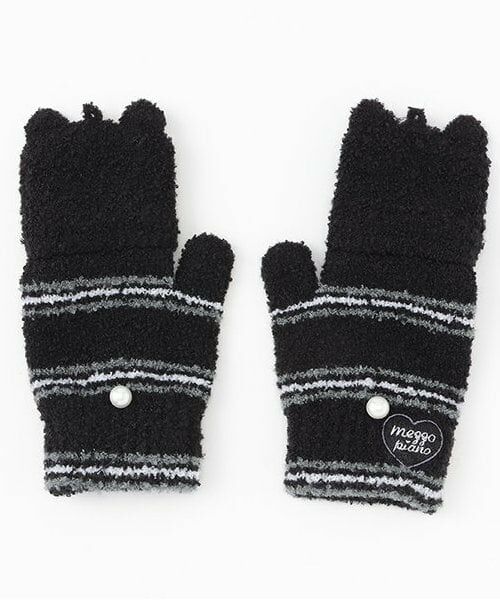 mezzo piano / メゾピアノ 手袋 | アニマルフェイス　マシュマロ手袋 | 詳細2