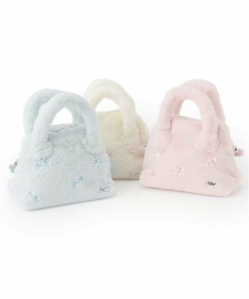 mezzo piano / メゾピアノ ボストンバッグ | リボンフェイクファー　ボストンバッグ | 詳細11