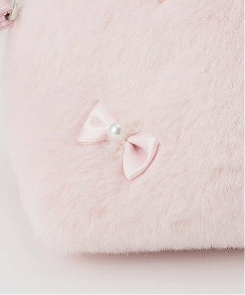 mezzo piano / メゾピアノ ボストンバッグ | リボンフェイクファー　ボストンバッグ | 詳細8