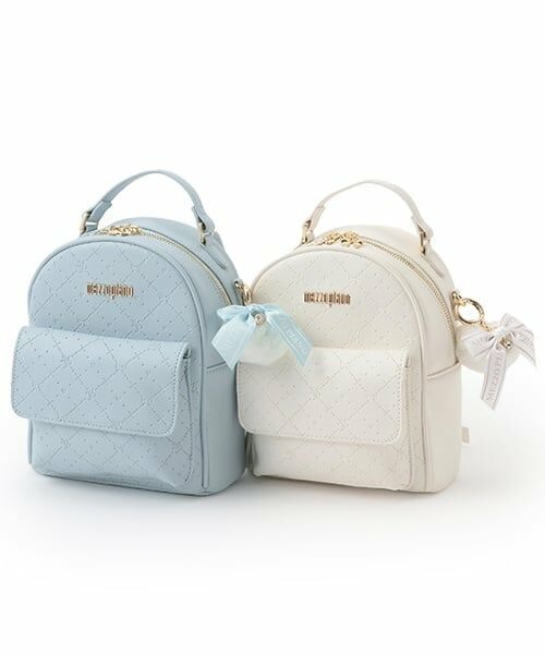 mezzo piano / メゾピアノ リュック・バックパック | モノグラム柄型押し　ミニリュック | 詳細10