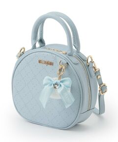 mezzo piano / メゾピアノ ショルダーバッグ | モノグラム柄型押し　ラウンドバッグ