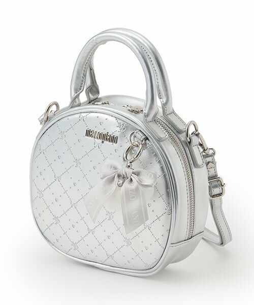 mezzo piano / メゾピアノ ショルダーバッグ | モノグラム柄型押し　ラウンドバッグ | 詳細11