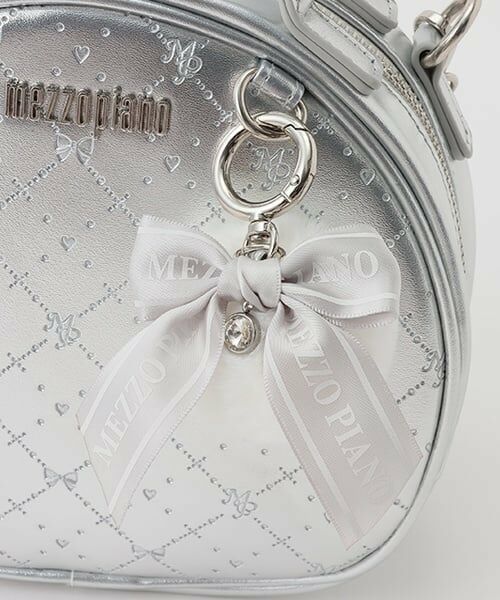 mezzo piano / メゾピアノ ショルダーバッグ | モノグラム柄型押し　ラウンドバッグ | 詳細5