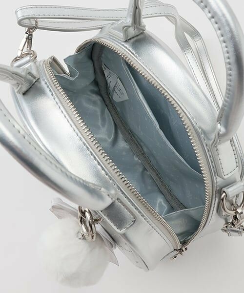 mezzo piano / メゾピアノ ショルダーバッグ | モノグラム柄型押し　ラウンドバッグ | 詳細7