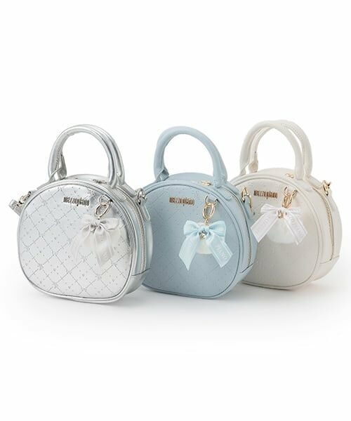 mezzo piano / メゾピアノ ショルダーバッグ | モノグラム柄型押し　ラウンドバッグ | 詳細9