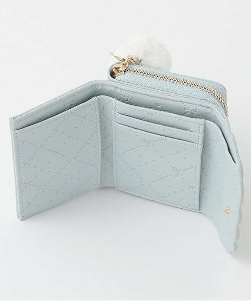 mezzo piano / メゾピアノ 財布・コインケース・マネークリップ | モノグラム柄型押し　お財布　ポンポンつき | 詳細4