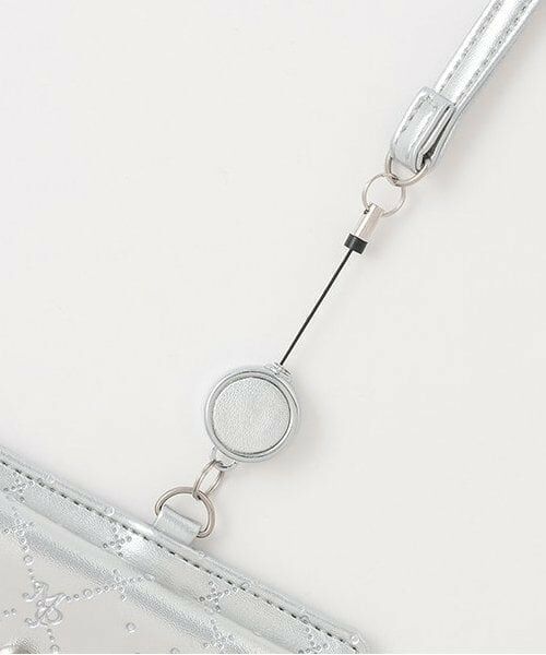 mezzo piano / メゾピアノ カードケース・名刺入れ・定期入れ | モノグラム柄型押し　パスケース　ポンポンつき | 詳細3