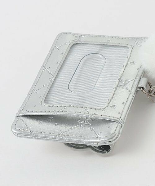 mezzo piano / メゾピアノ カードケース・名刺入れ・定期入れ | モノグラム柄型押し　パスケース　ポンポンつき | 詳細5