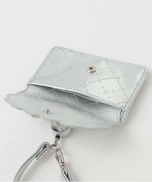 mezzo piano / メゾピアノ カードケース・名刺入れ・定期入れ | モノグラム柄型押し　パスケース　ポンポンつき | 詳細6