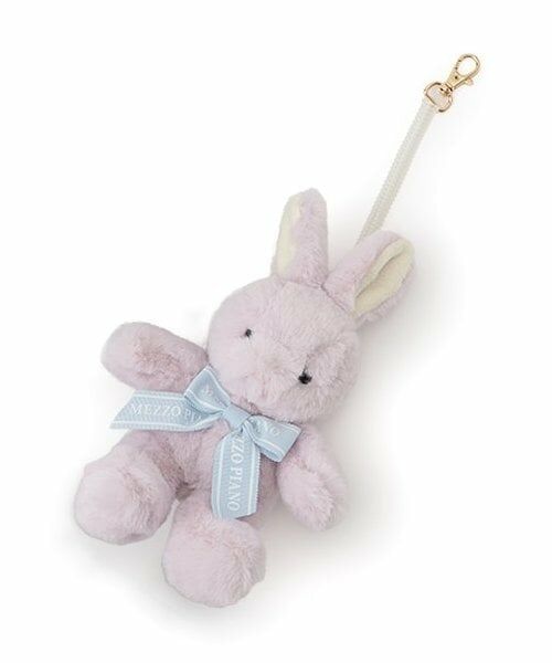 mezzo piano / メゾピアノ カードケース・名刺入れ・定期入れ | うさぎぬいぐるみ　パスケース（ラベンダー）