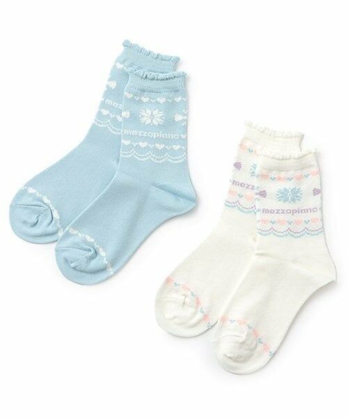 mezzo piano / メゾピアノ ソックス | ノルディック柄　クルーソックス | 詳細4