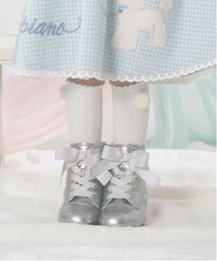 mezzo piano / メゾピアノ ソックス | 梵天つき　ケーブルハイソックス