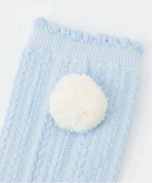 mezzo piano / メゾピアノ ソックス | 梵天つき　ケーブルハイソックス | 詳細7