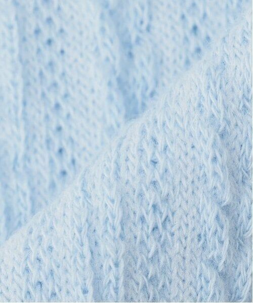 mezzo piano / メゾピアノ ソックス | 梵天つき　ケーブルハイソックス | 詳細9