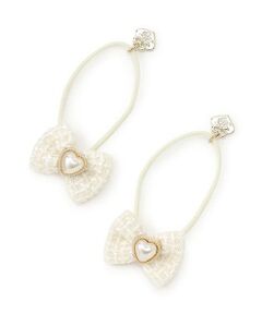 mezzo piano / メゾピアノ ヘアゴム・シュシュ | ツィードリボン　ヘアポニー2個セット