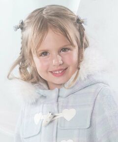 mezzo piano / メゾピアノ ヘアゴム・シュシュ | ビーズリボン　ヘアポニー2個セット