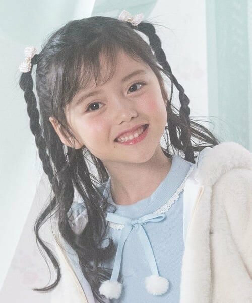 mezzo piano / メゾピアノ ヘアゴム・シュシュ | ビーズリボン　ヘアポニー2個セット | 詳細15