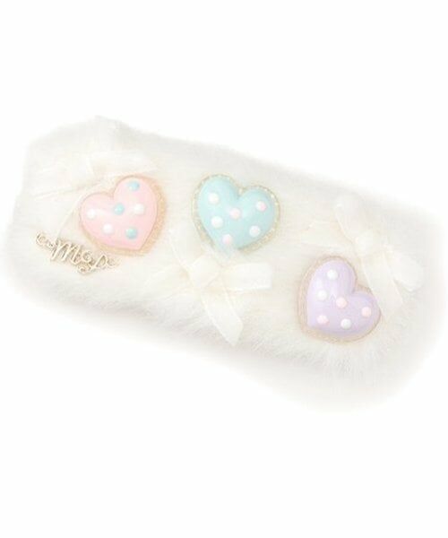 mezzo piano / メゾピアノ ヘアピン | フェイクファー　パッチンピン（オフ ホワイト）